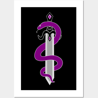 Sword and Snake (Asexual Colors) Posters and Art